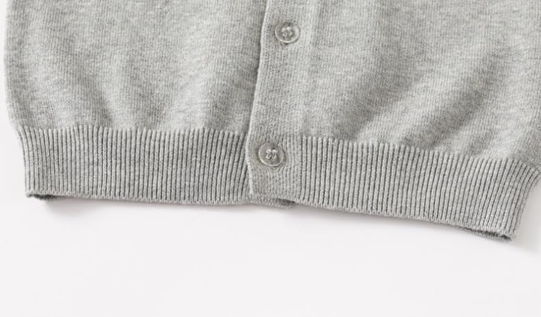 warmstraw Little Boys U-Neck Cardigan Button-up Knit Sweater Casual Outerwear - Image 4